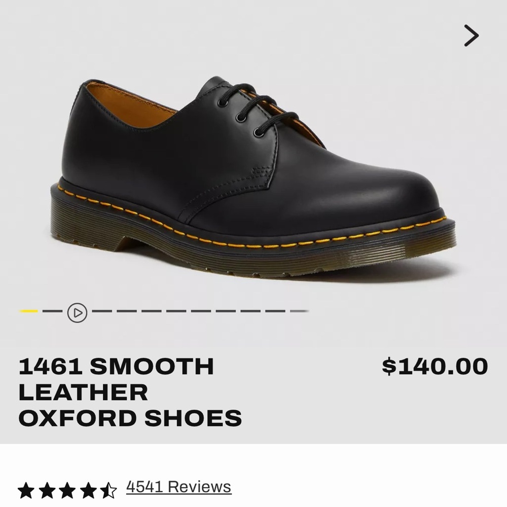Dr. Martens Black Leather Oxford Shoes